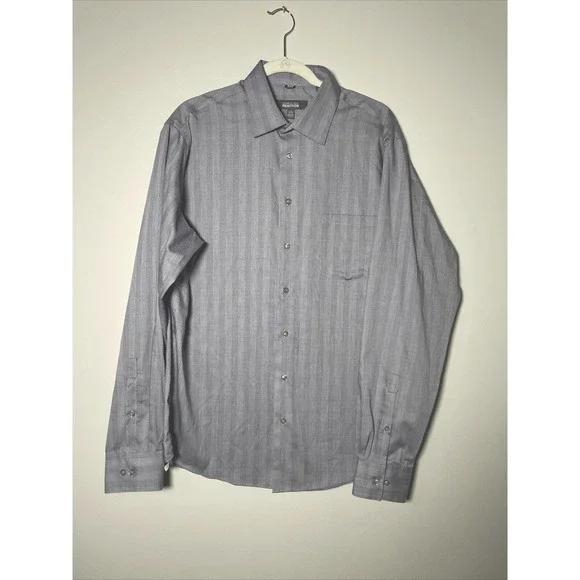 fitted black dress shirt Shop Slim-Fit Stretch Dress Shirt – Black main image 0